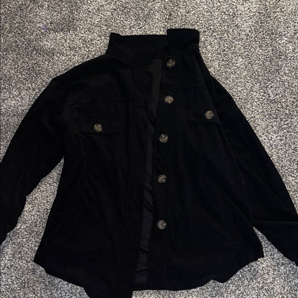 Black Button-Up Jacket